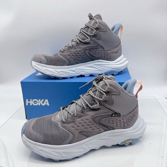 Hoka One One Anacapa 2 Mid GTX Hiking Shoe Boots Astral/ Illusion Womens US 10.5 - Picture 2 of 12